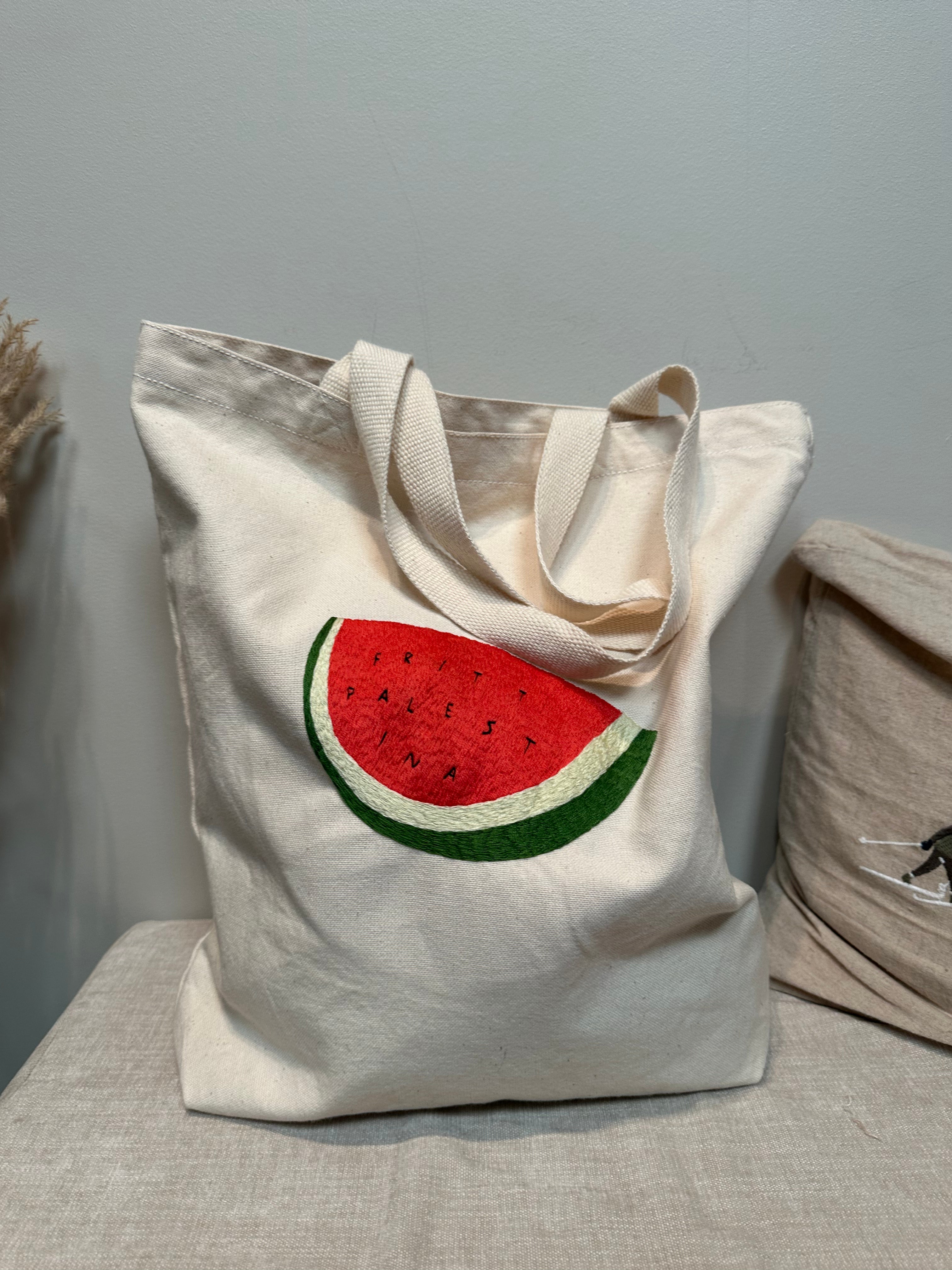 Handlenett med Palestina motiv