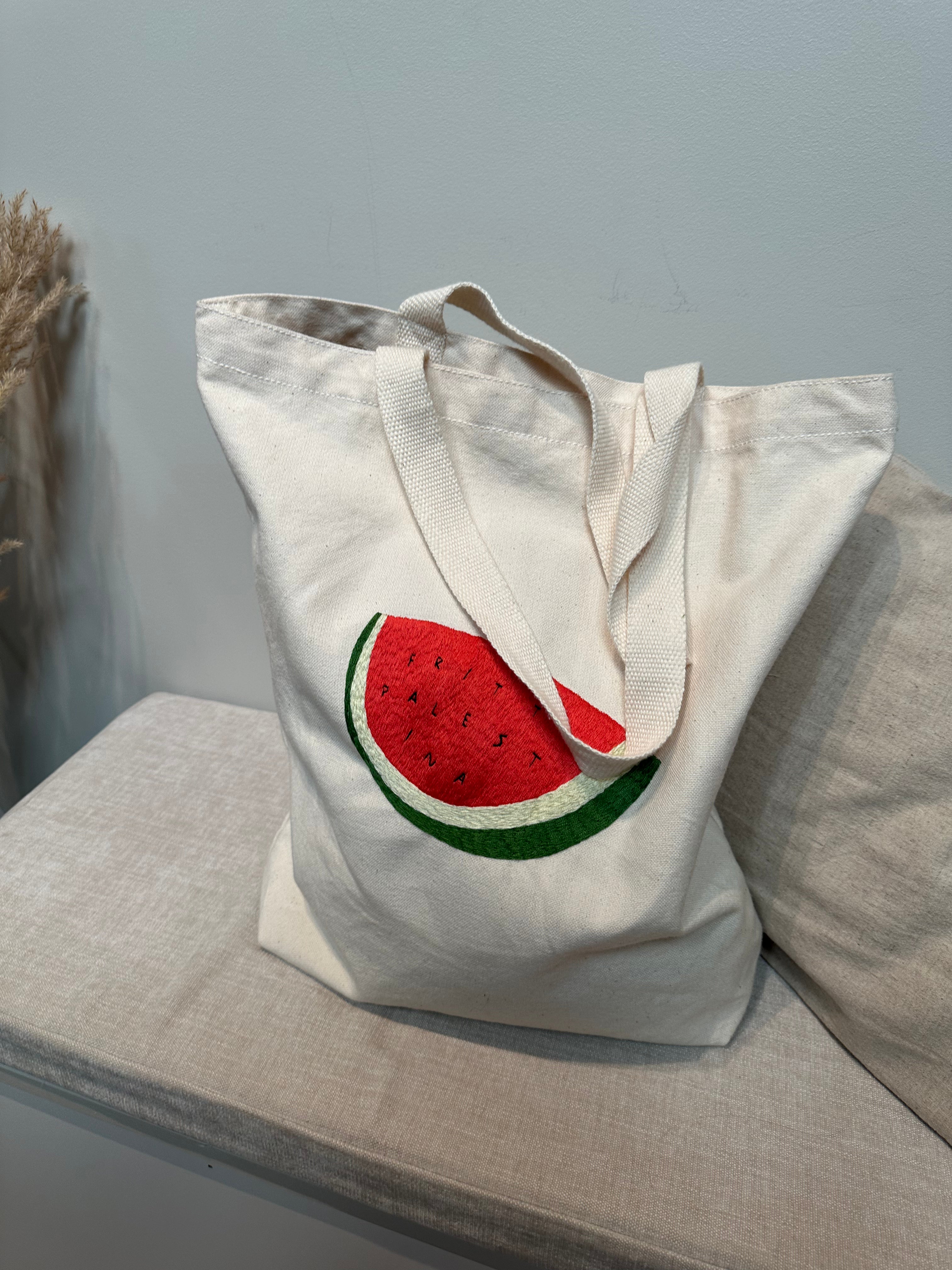 Handlenett med Palestina motiv