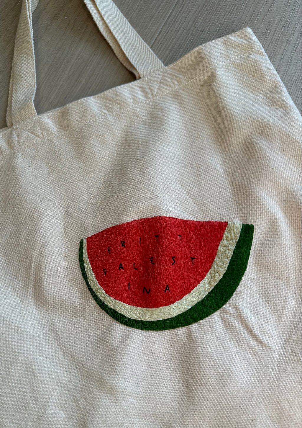 Handlenett med Palestina motiv