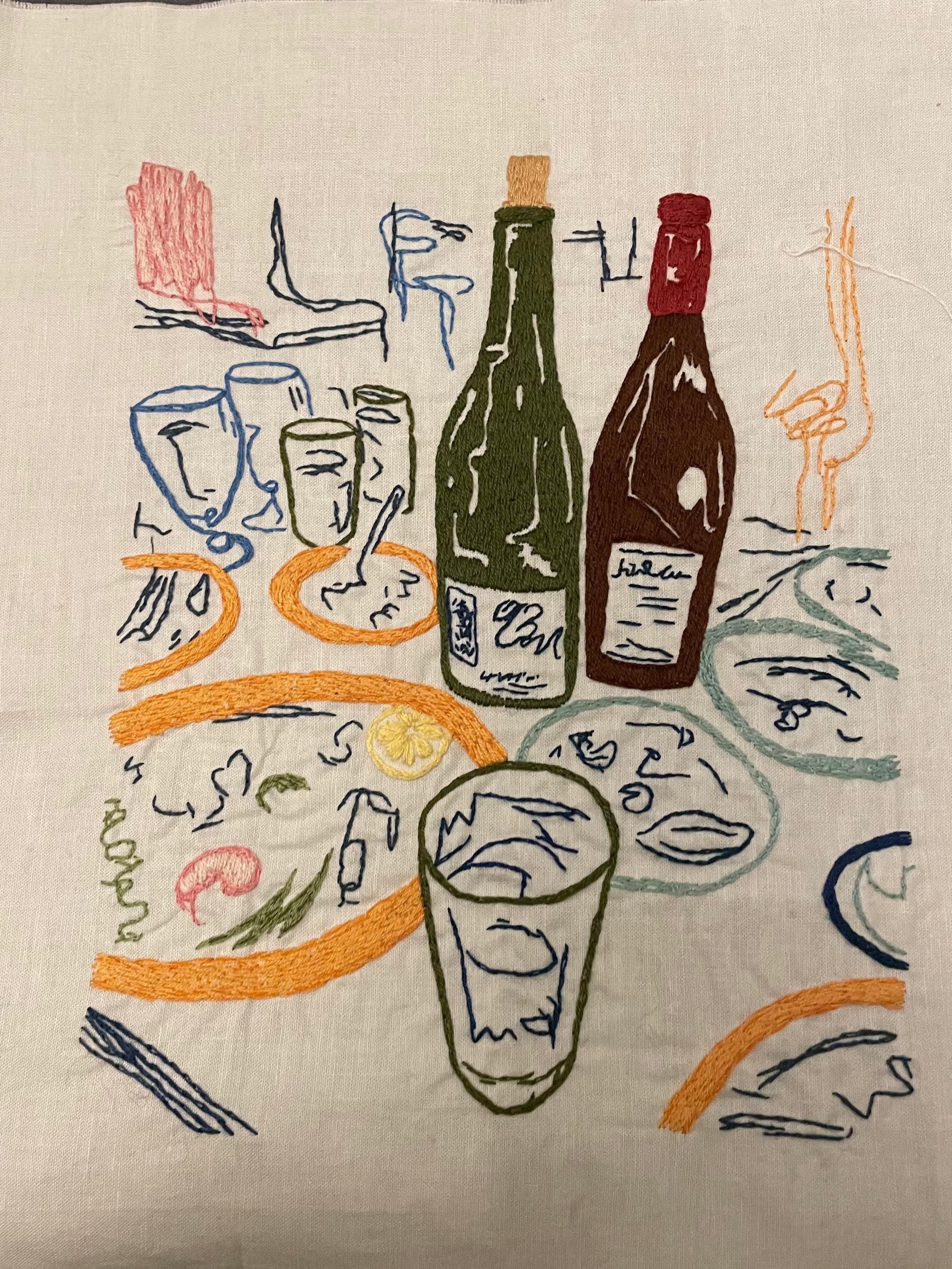 Handlenett med (valgfritt) broderi