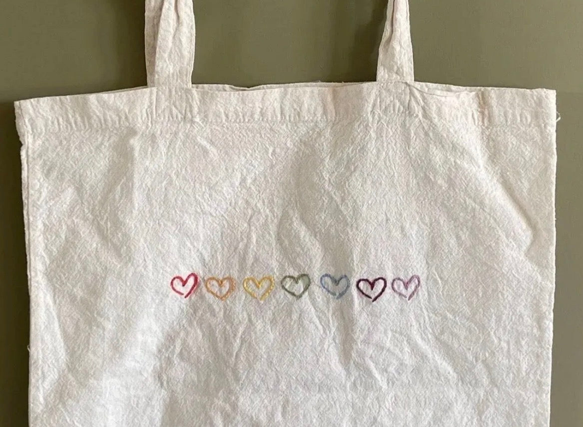 Handlenett med (valgfritt) broderi